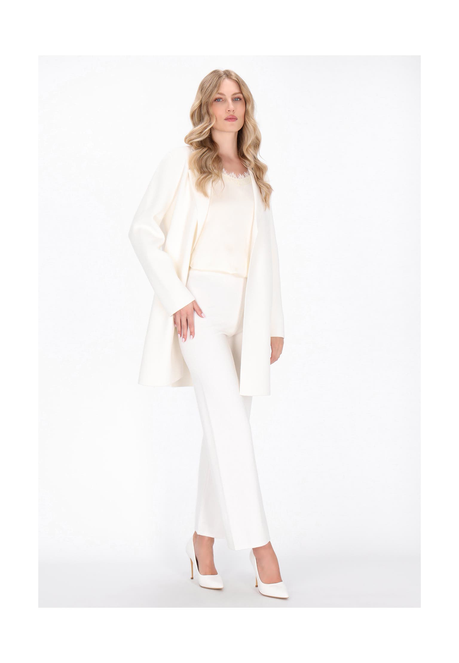 DREIMASTER Stoffhose white Wide/ Loose Fit, Bild 1