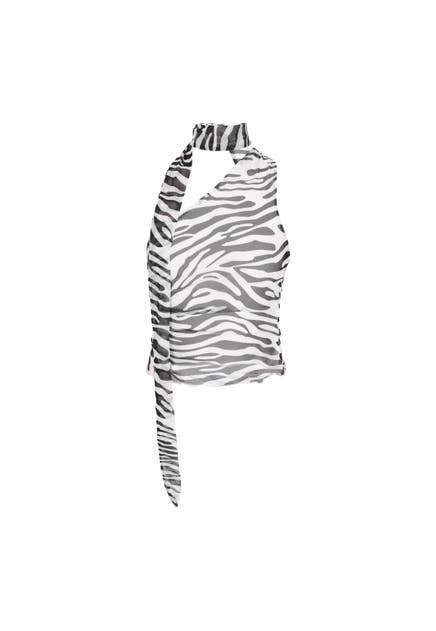 MYMO Blusenshirt white black