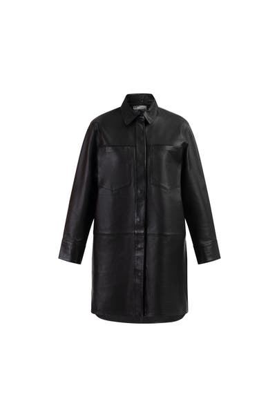 DREIMASTER Lederjacke Schwarz