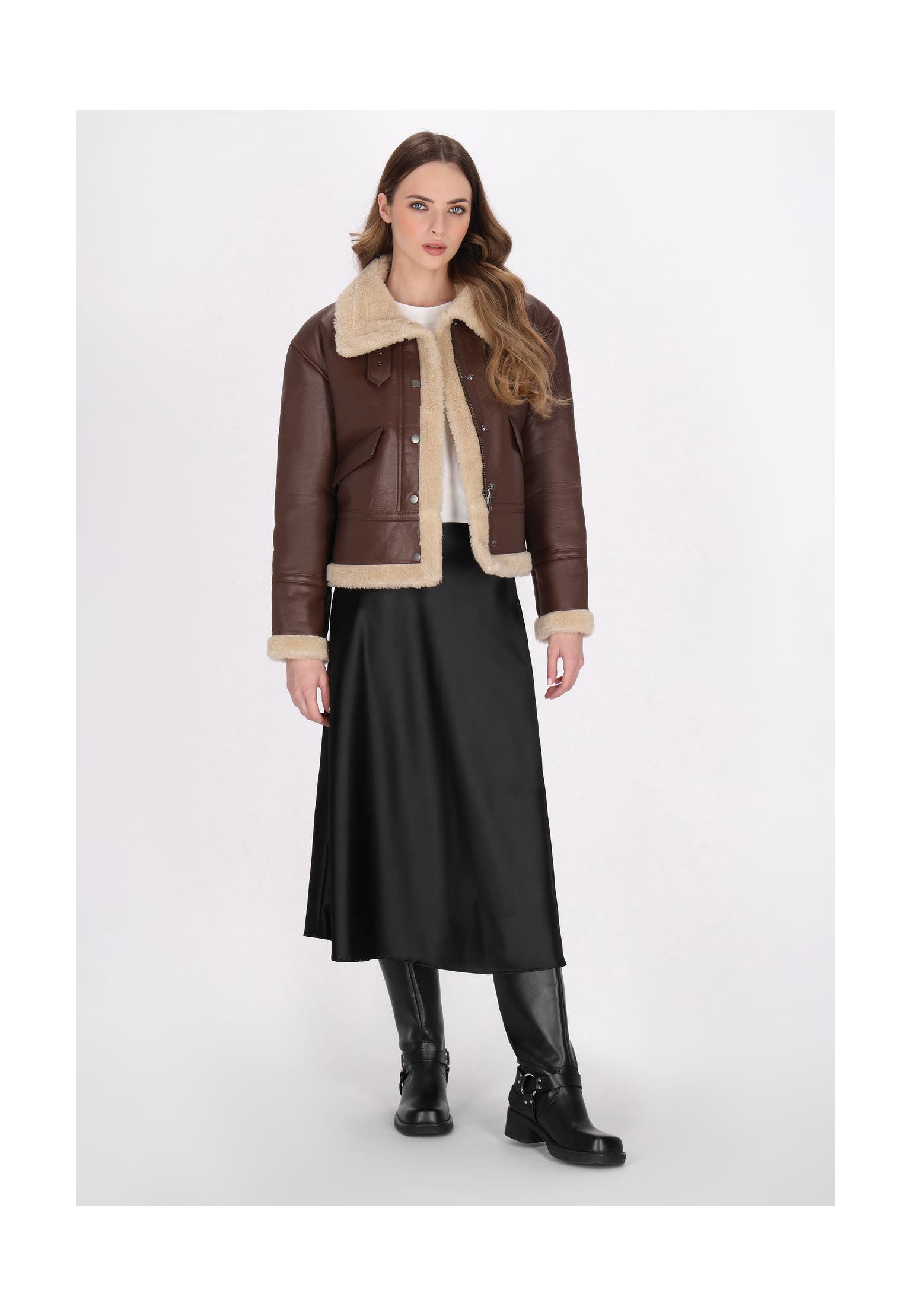DREIMASTER Lederjacke Braun, Bild 1