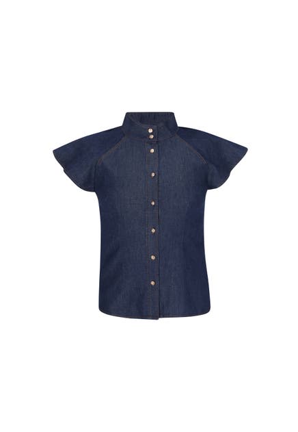 DREIMASTER Casual-Bluse navy denim