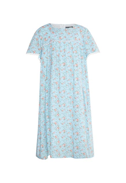 DREIMASTER Kleid Hellblau Blume