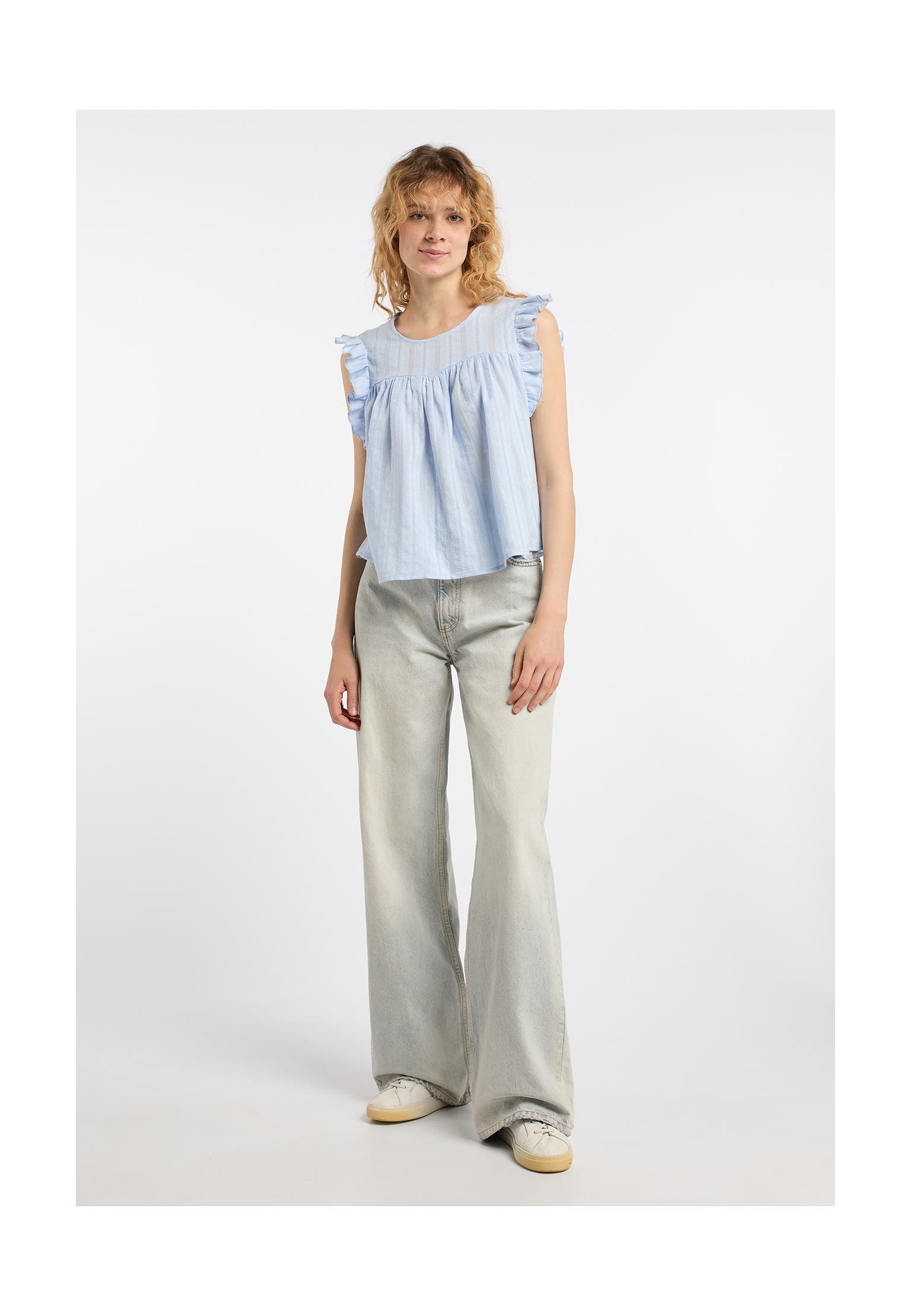 DREIMASTER Casual-Bluse Hellblau, Bild 1