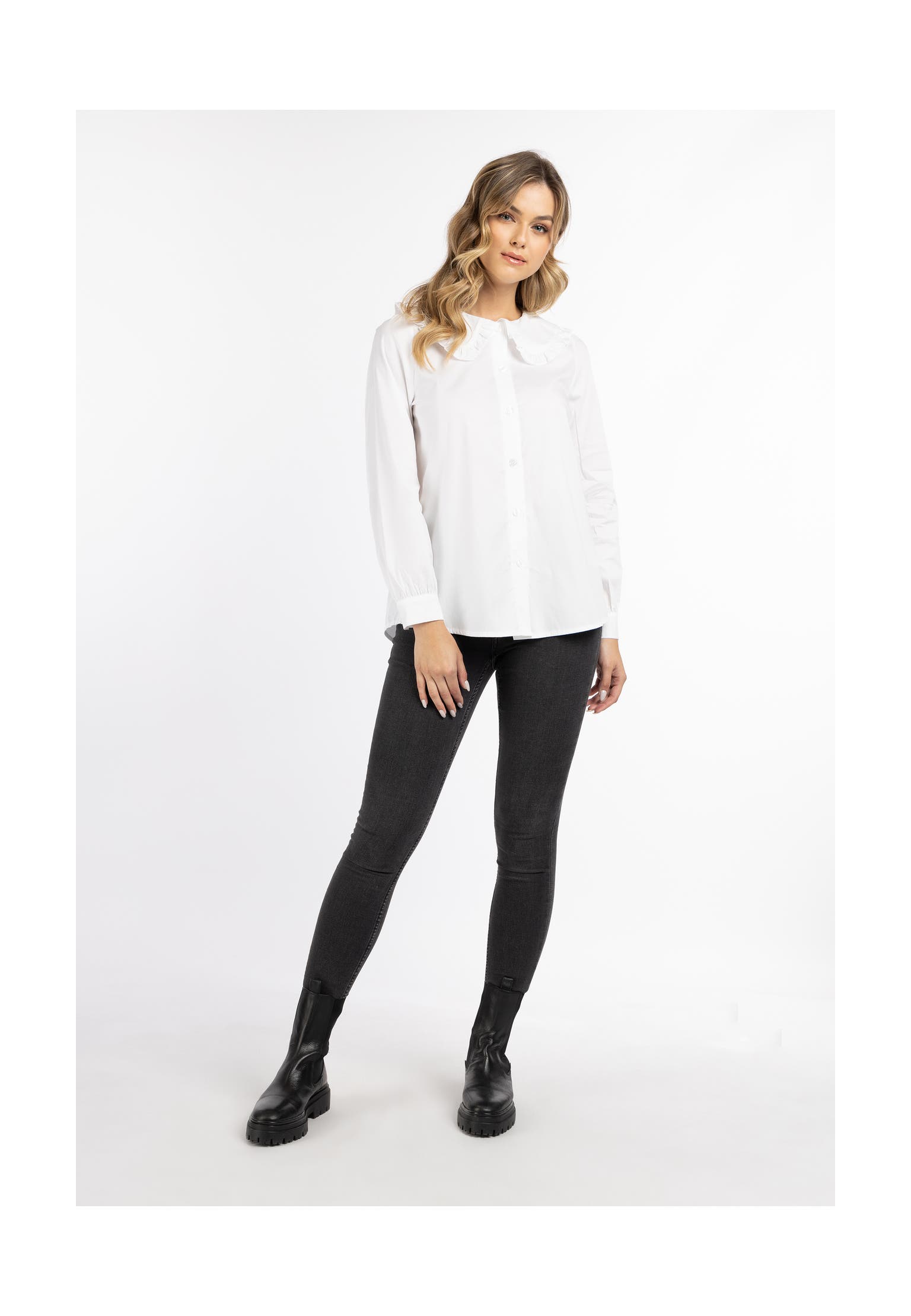 DREIMASTER Casual-Bluse Wollweiss, Bild 1