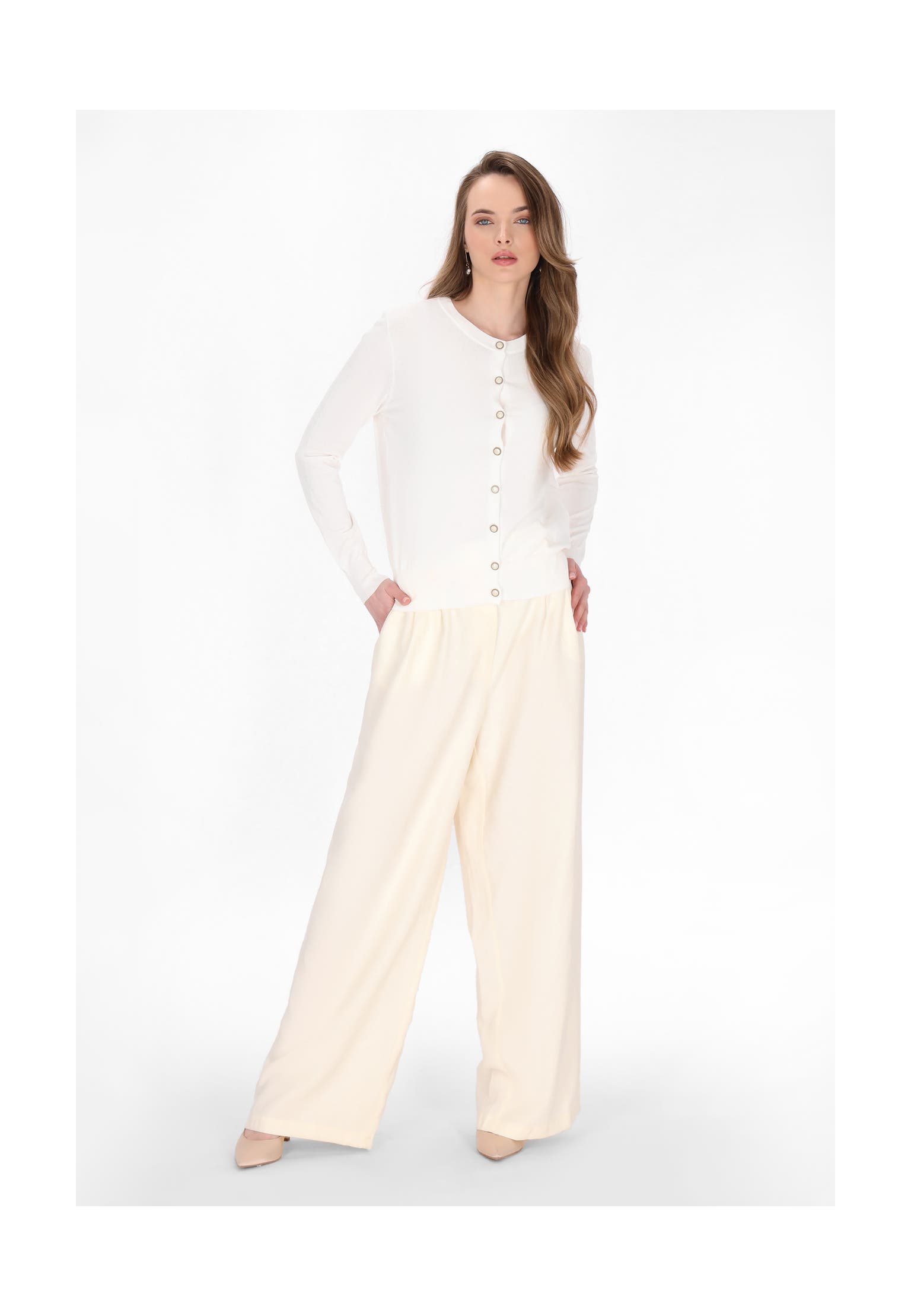 DREIMASTER Strickjacke white, Bild 1