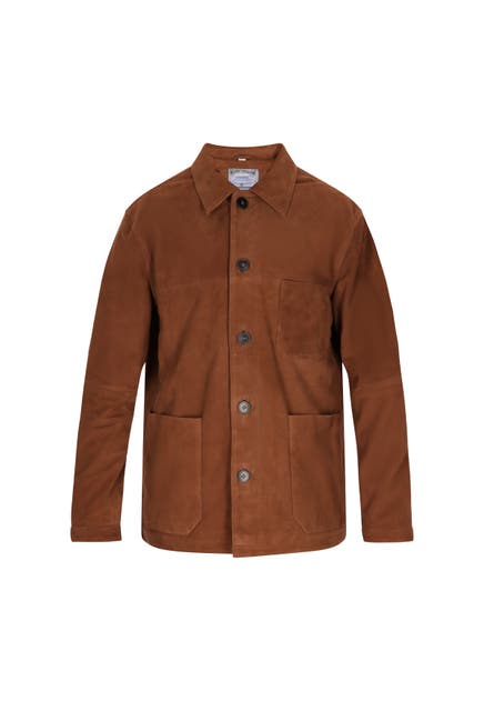 DREIMASTER Lederjacke Braun