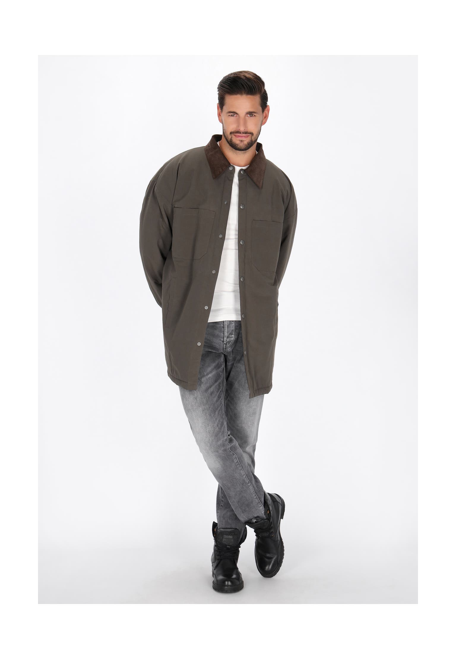 DREIMASTER Übergangsjacke dark olive, Bild 1