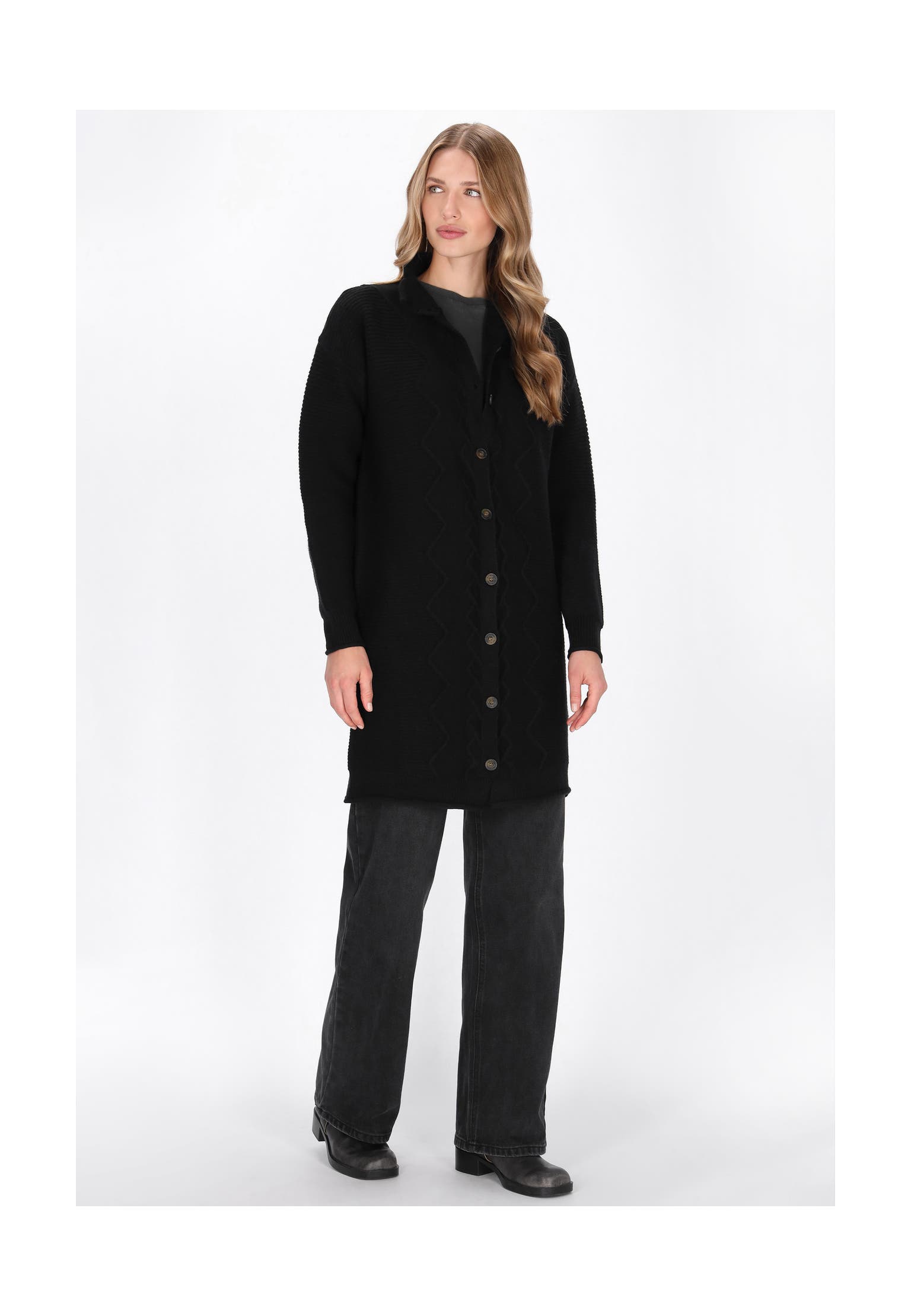 DREIMASTER Strickjacke black, Bild 1