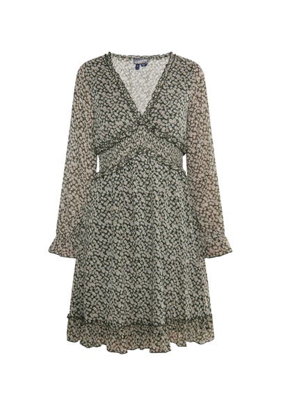 DREIMASTER Kleid Grün Beige