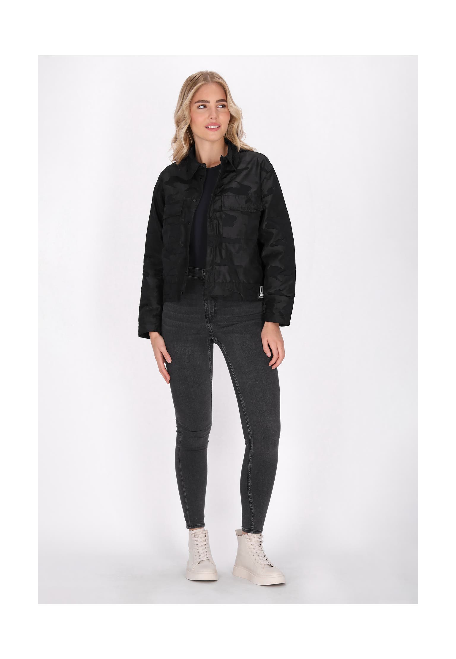 SCHMUDDELWEDDA Blouson Grau Camouflage, Bild 1
