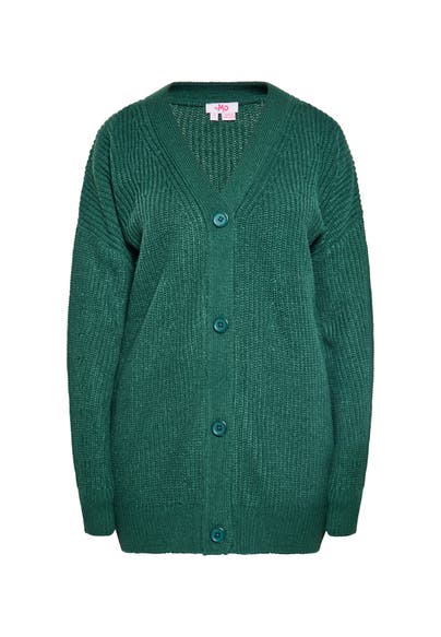MYMO Strickjacke Dunkelgrün