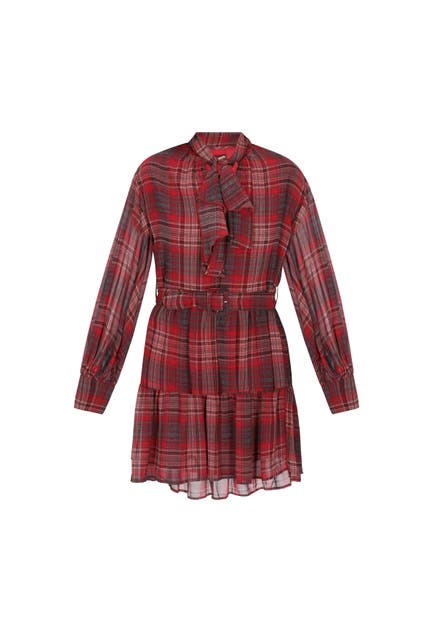 DREIMASTER Casual-Kleid red check
