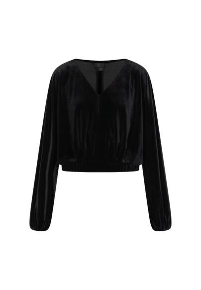 DREIMASTER Casual-Bluse Schwarz