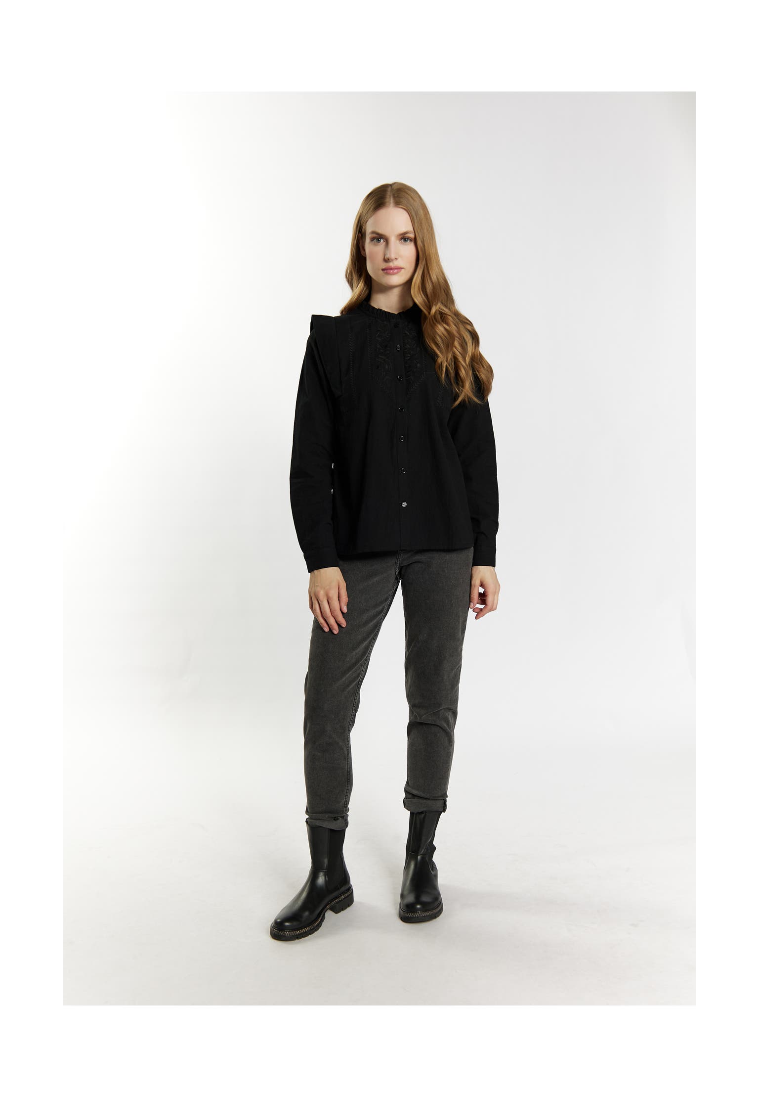 DREIMASTER Casual-Bluse Schwarz, Bild 1