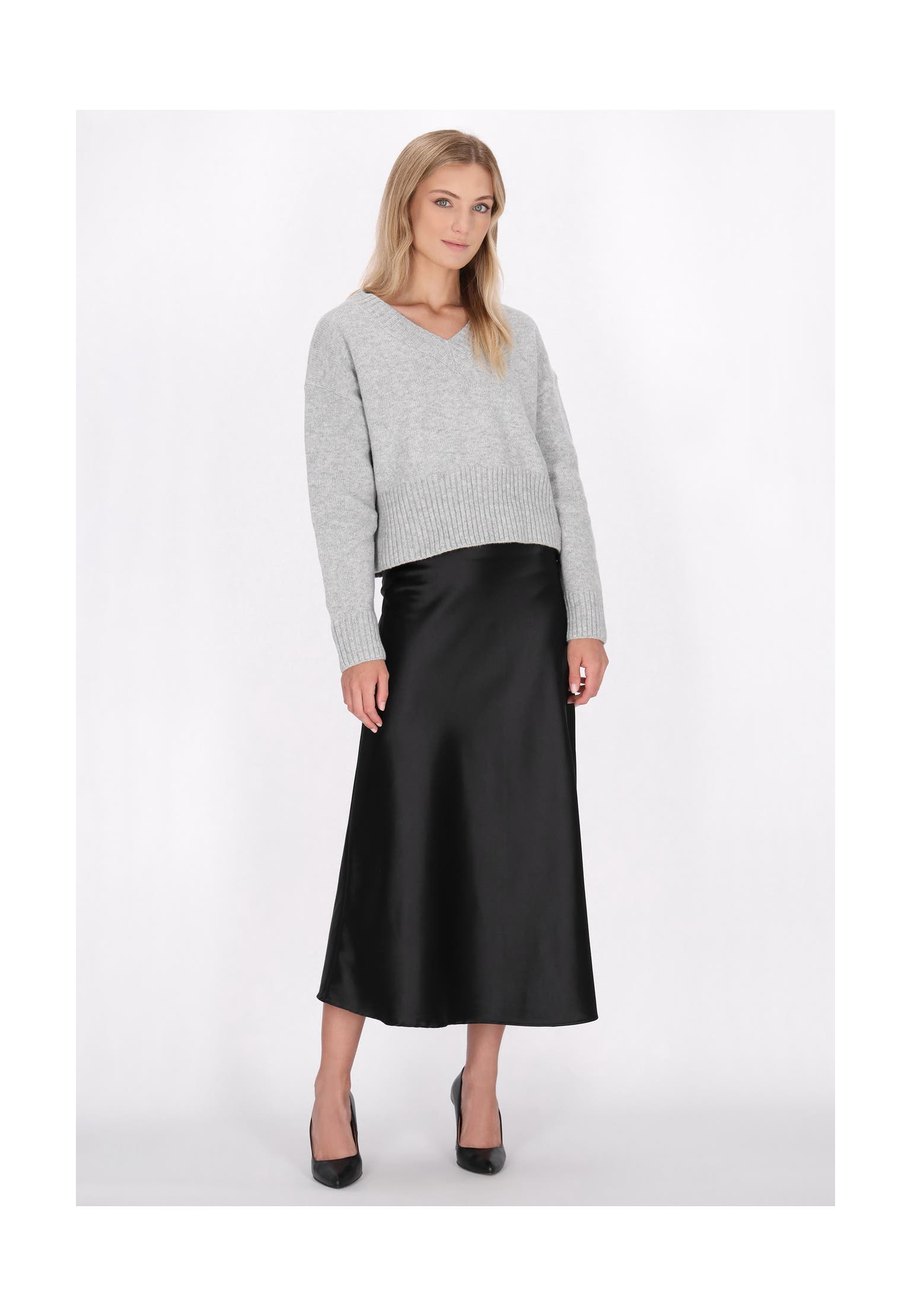 DREIMASTER Pullover Grau Melange, Bild 1
