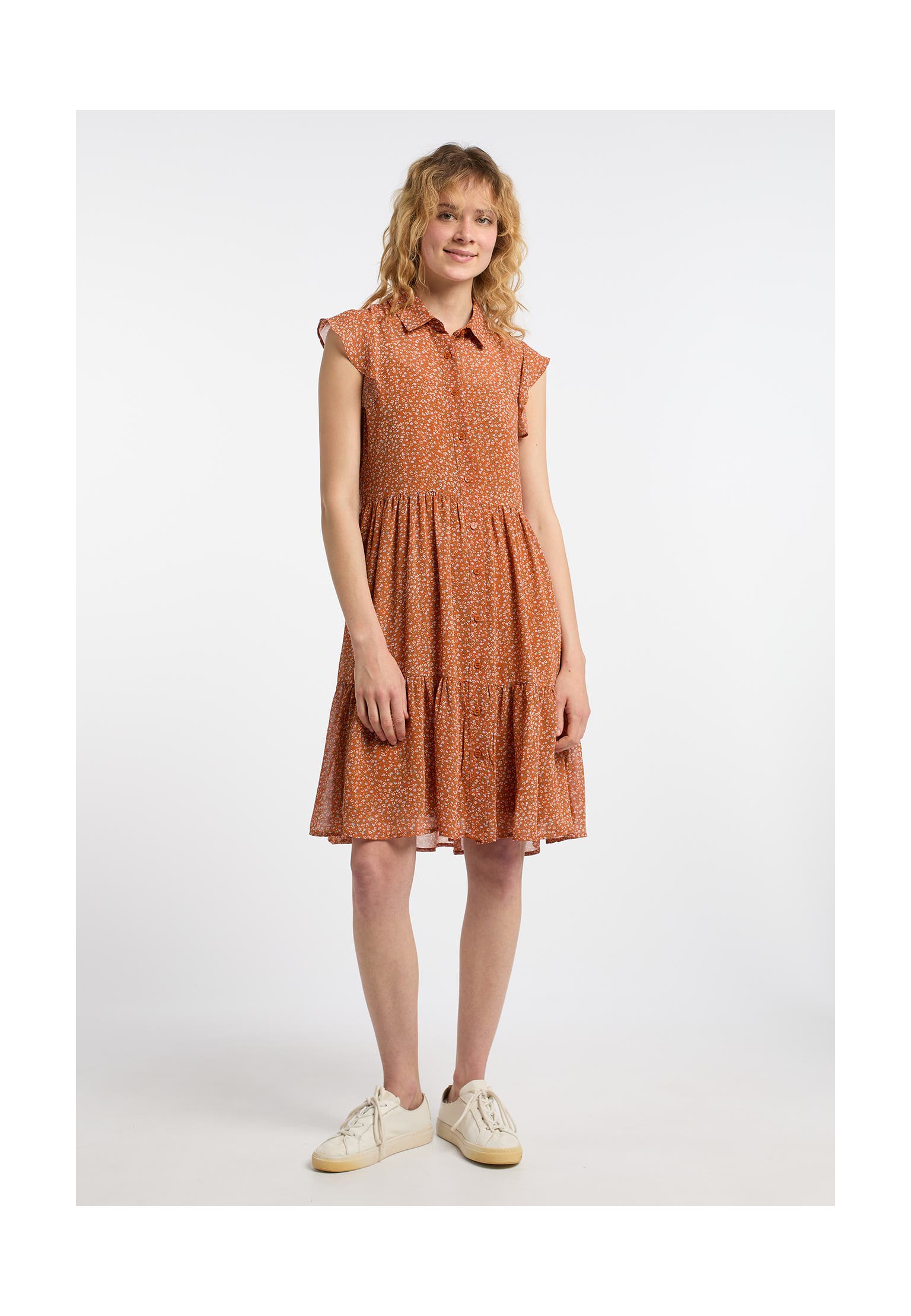 DREIMASTER Casual-Kleid Orange Mehrfarbig, Bild 1