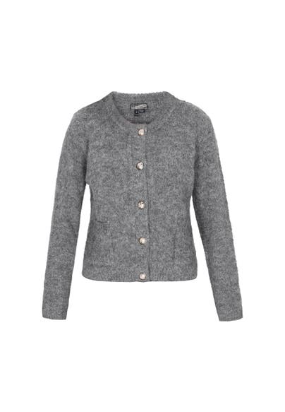 DREIMASTER Strickjacke grey melange