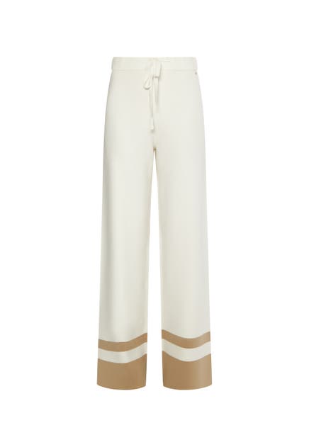 DREIMASTER Joggpant Wollweiss Beige Wide/ Loose Fit