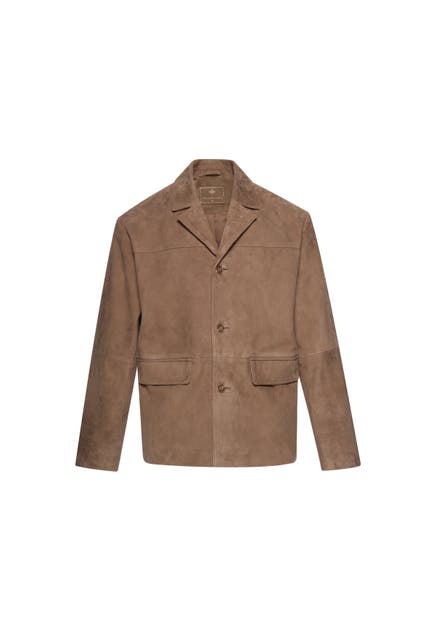 DREIMASTER Lederjacke taupe
