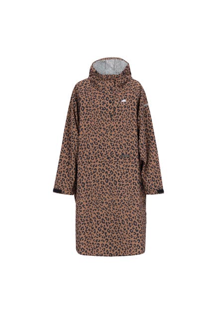 SCHMUDDELWEDDA Regenjacke dark beige black leo