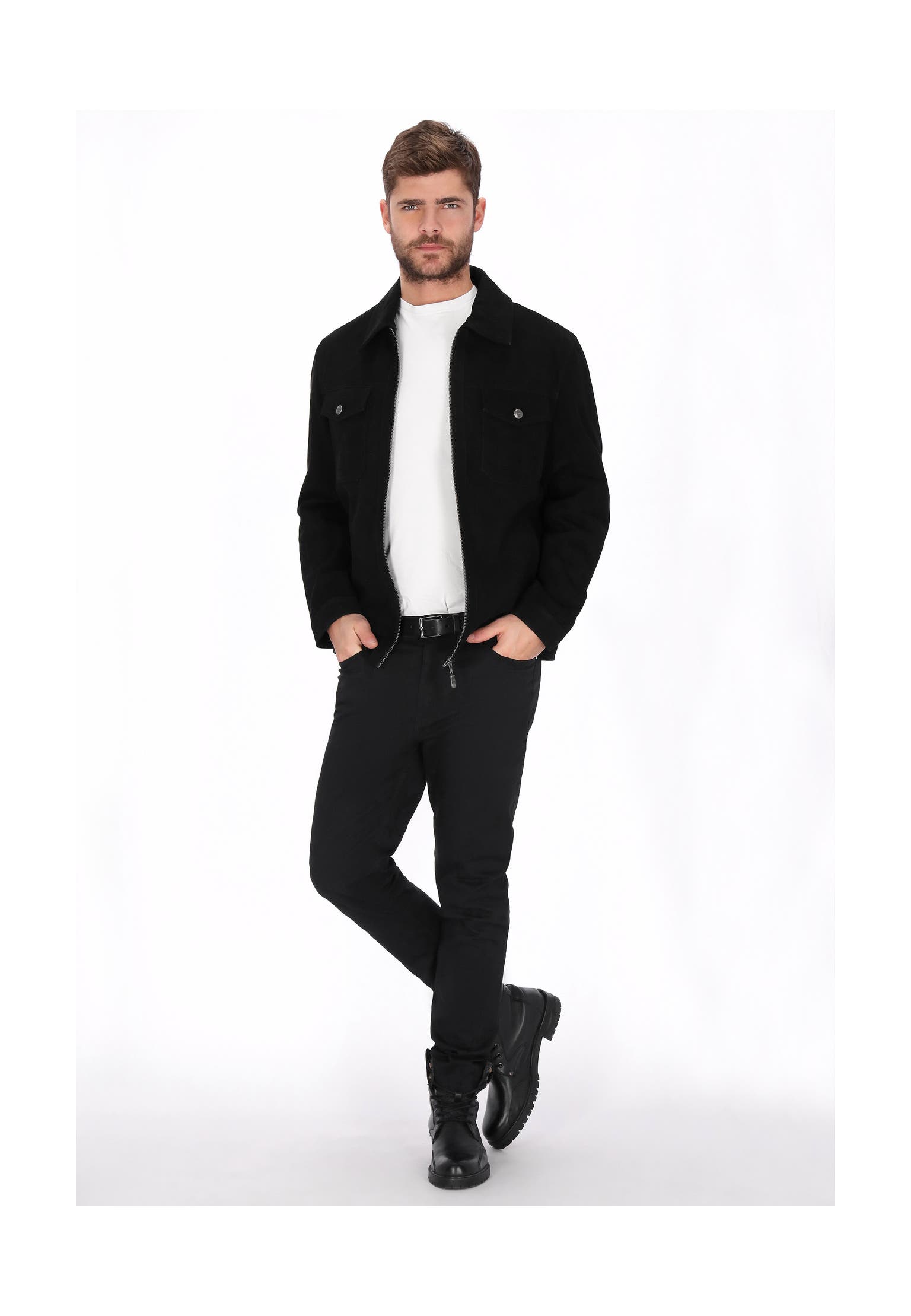 DREIMASTER Lederjacke black, Bild 1
