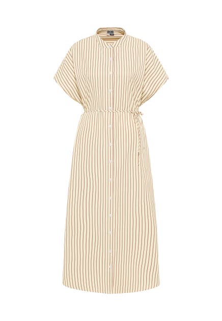 DREIMASTER Casual-Kleid Hellgelb Rot
