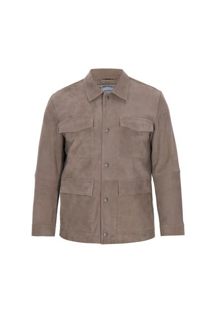 DREIMASTER Lederjacke taupe grey