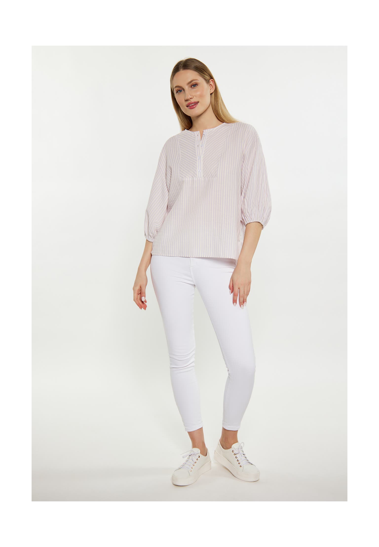 DREIMASTER Casual-Bluse Helllila Wollweiss, Bild 1