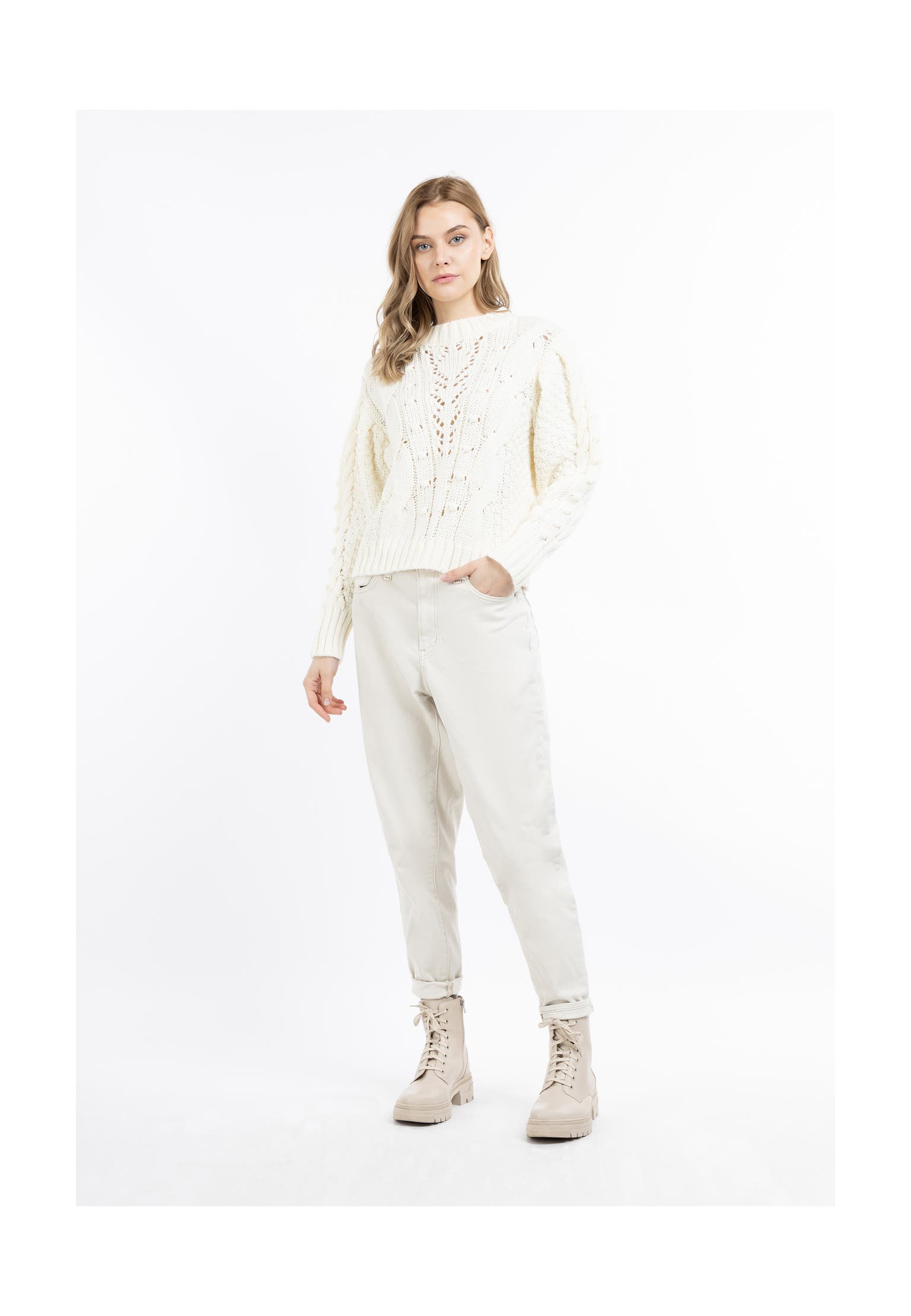 DREIMASTER Pullover WOLLWEISS, Bild 1