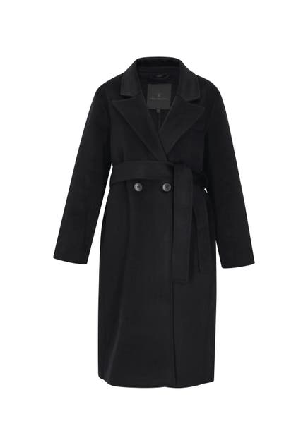 DREIMASTER Wollmantel navy