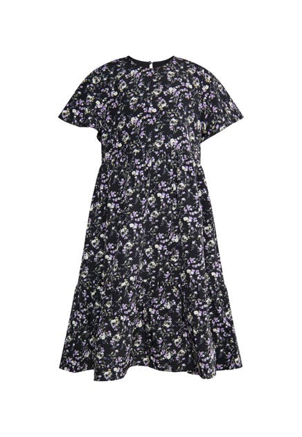 DREIMASTER Kleid Schwarz Blume