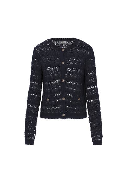 DREIMASTER Strickjacke navy