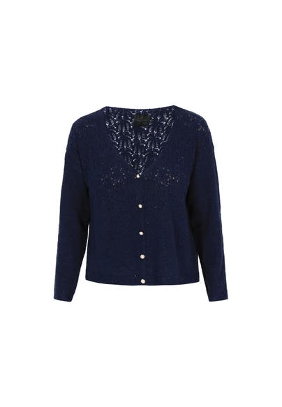 DREIMASTER Strickjacke navy