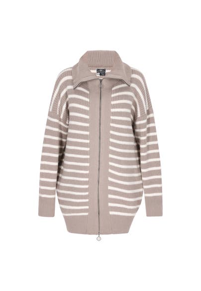 DREIMASTER Strickjacke Sand Wollweiss