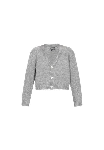 DREIMASTER Strickjacke grey melange