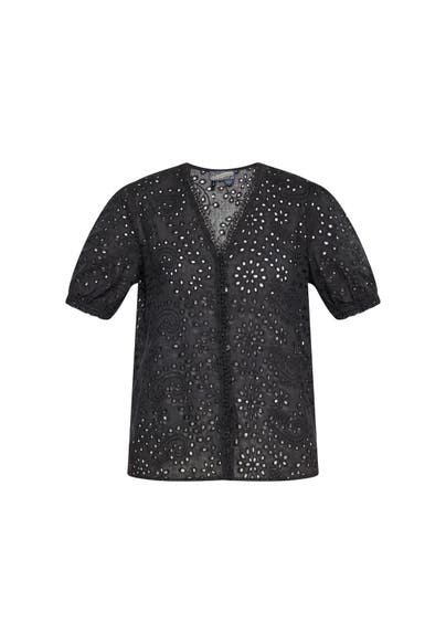 DREIMASTER Casual-Bluse Schwarz