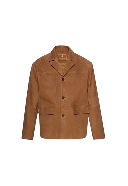 DREIMASTER Lederjacke camel