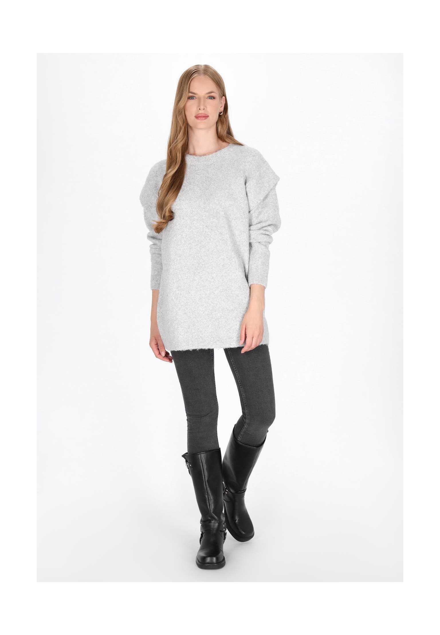 DREIMASTER Pullover grey melange, Bild 1