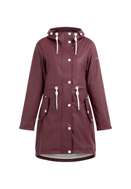 DREIMASTER Regenjacke Weinrot