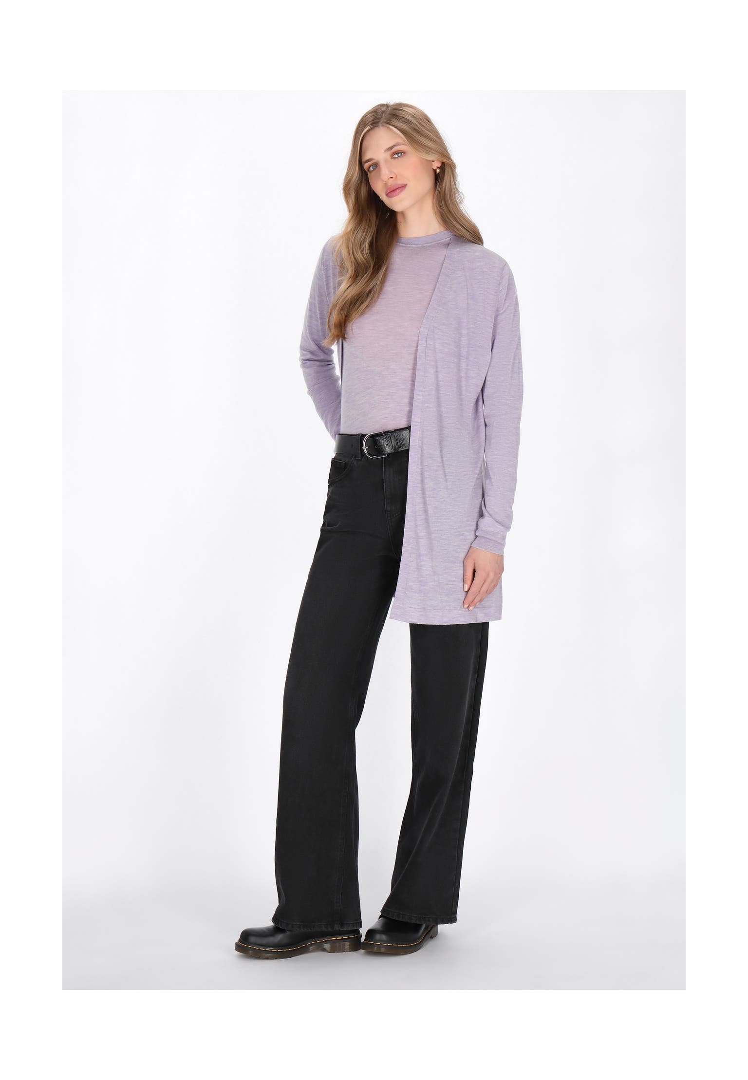 DREIMASTER Strickjacke light lavender, Bild 1