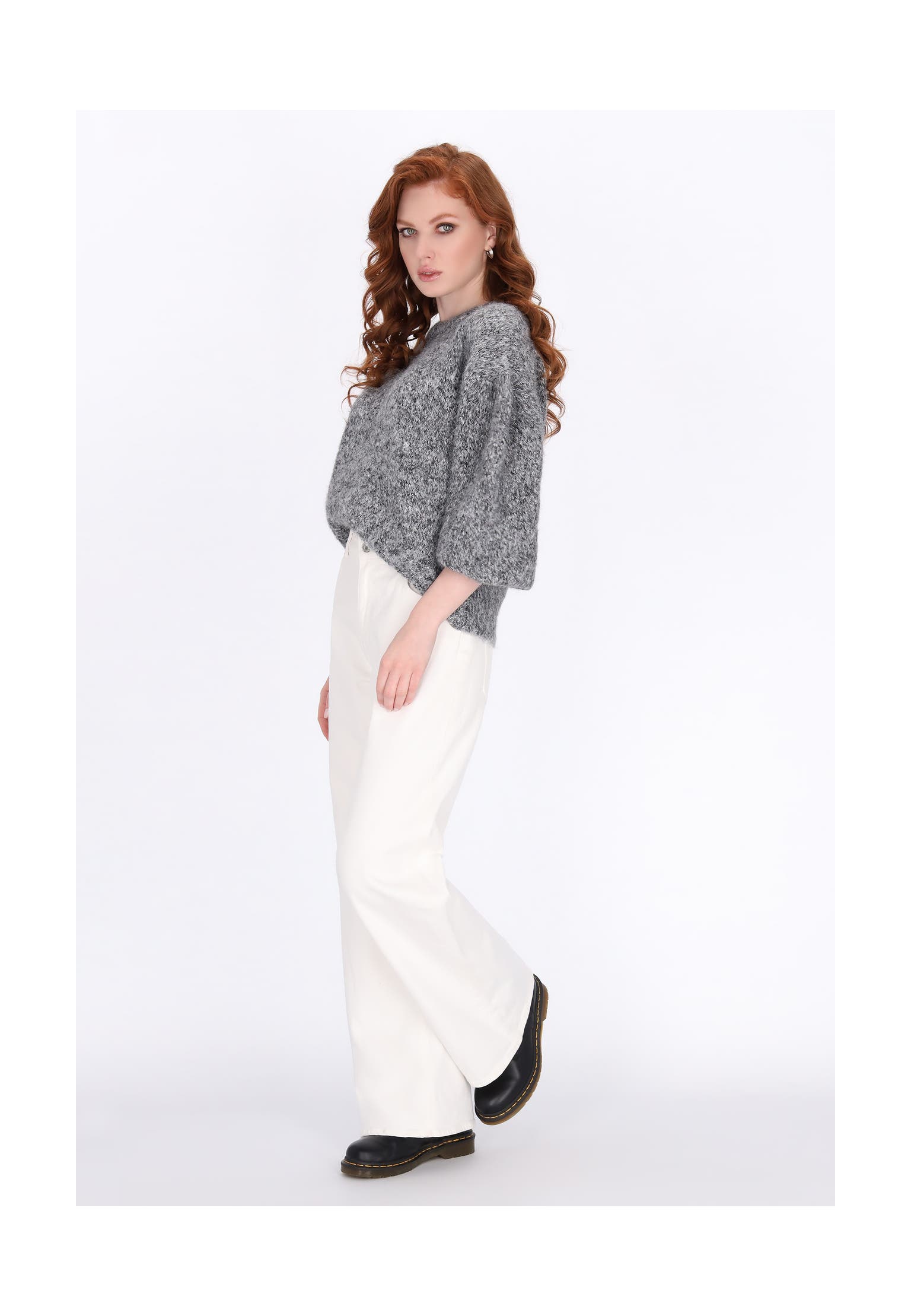 DREIMASTER Pullover grey melange, Bild 1