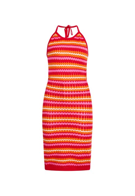 MYMO Casual-Kleid Rot Mehrfarbig