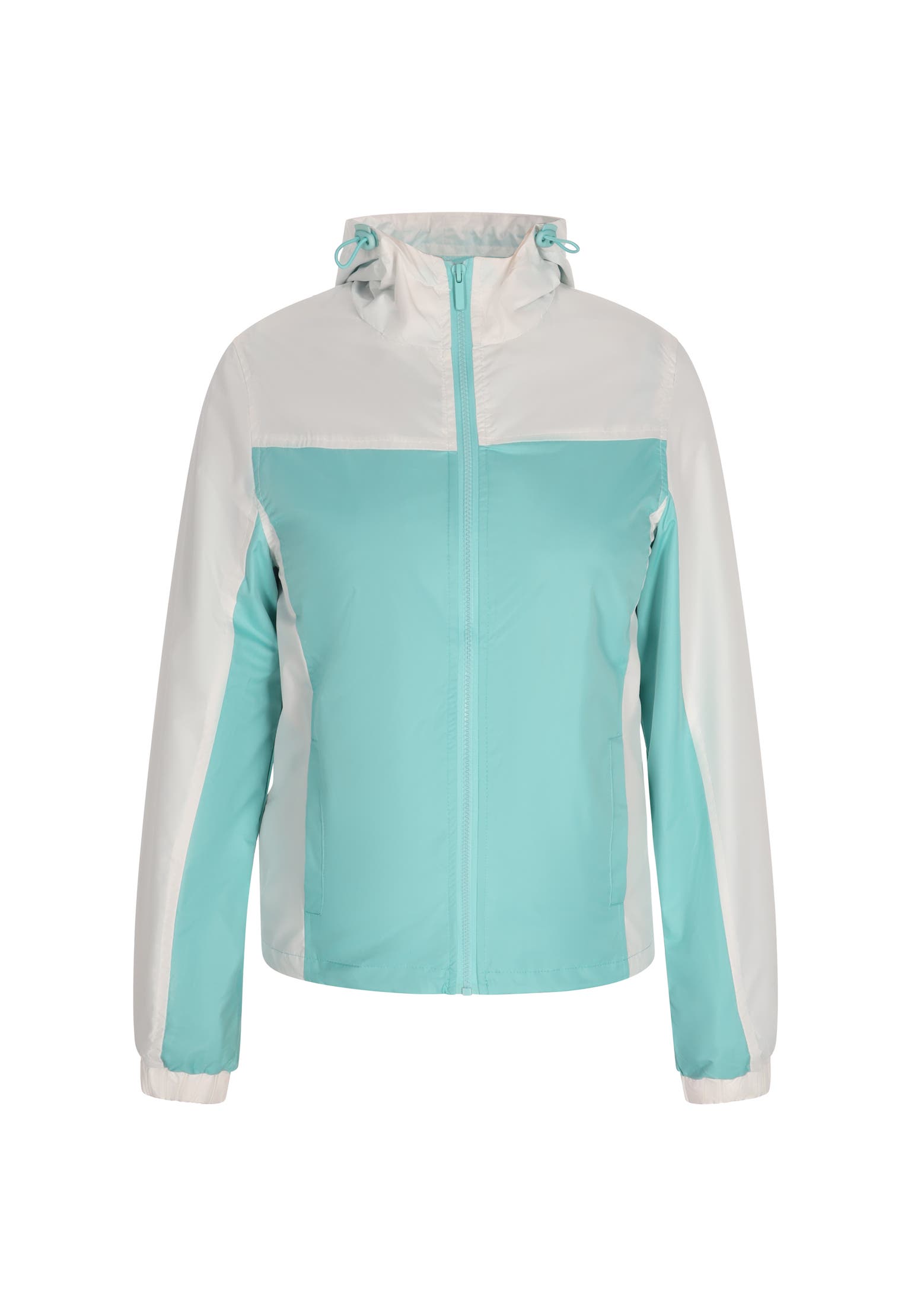 DREIMASTER Übergangsjacke Türkis Weiss, Bild 1