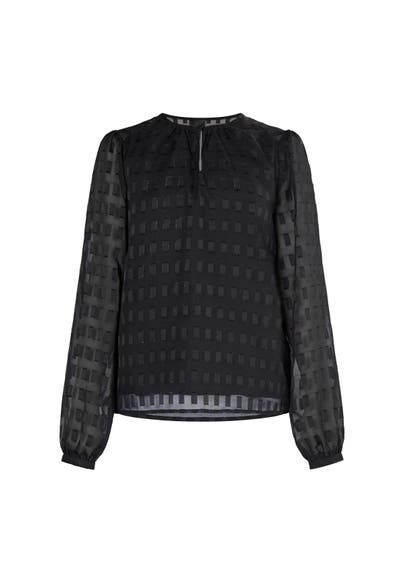 DREIMASTER Casual-Bluse Schwarz