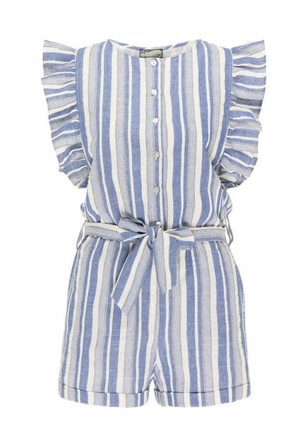 DREIMASTER Jumpsuit idem Blau Gestreift Straight