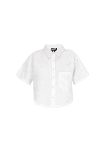 DREIMASTER Casual-Bluse Weiss