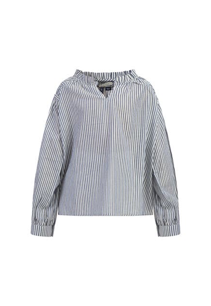 DREIMASTER Bluse Dunkelmarine Streifen