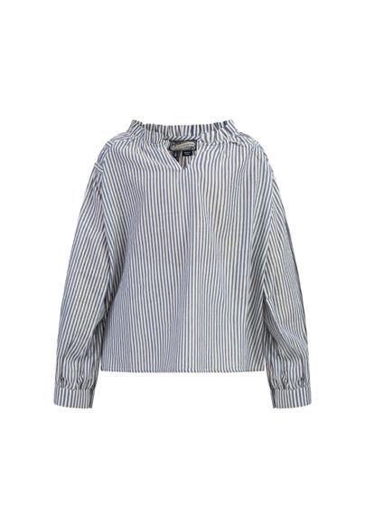 DREIMASTER Bluse Dunkelmarine Streifen