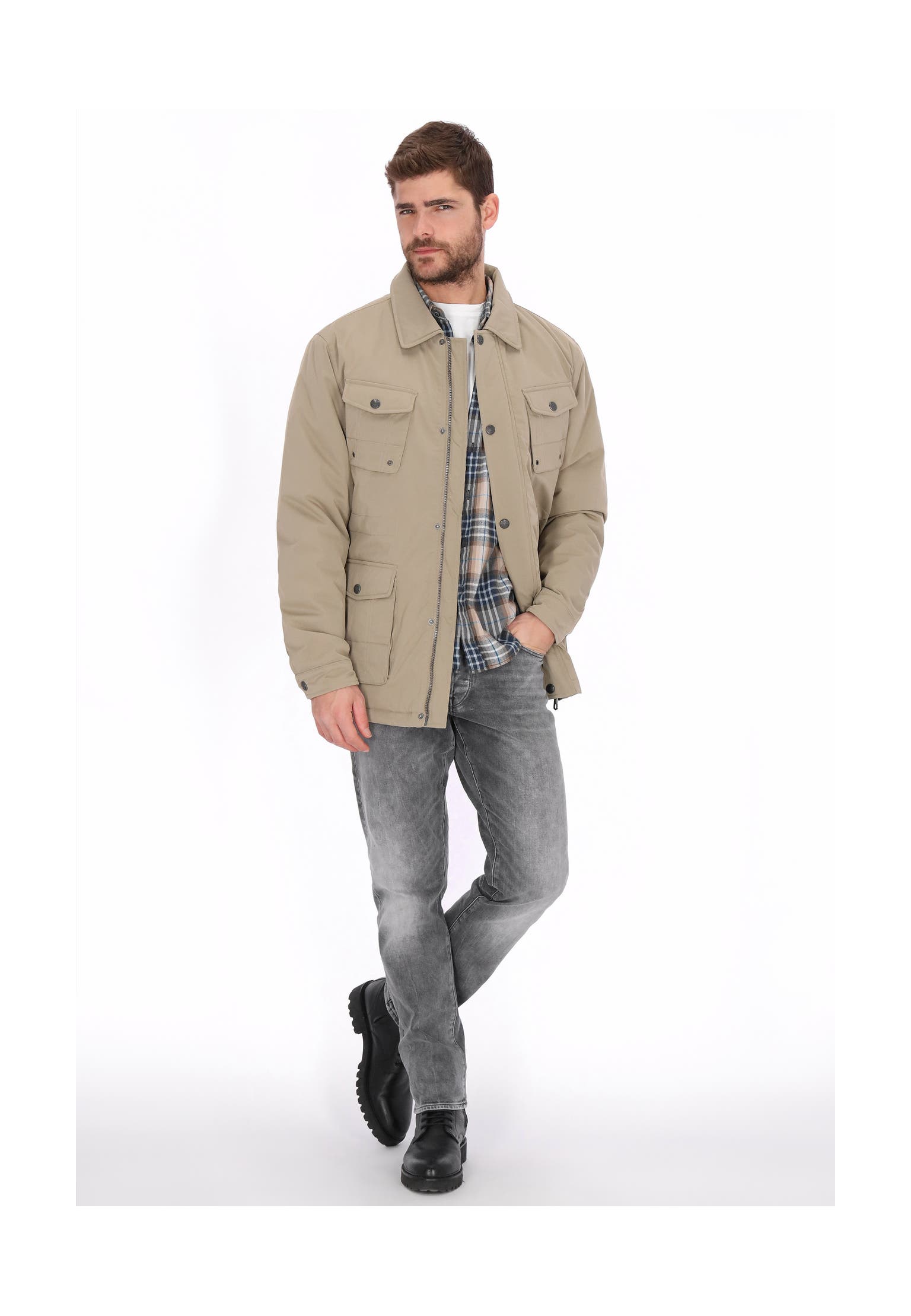 DREIMASTER Übergangsjacke stone grey, Bild 1