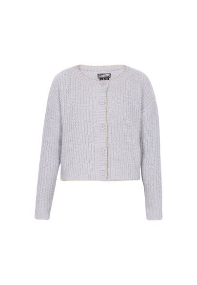 DREIMASTER Strickjacke grey melange